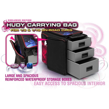 Hudy 1/10 & 1/8 Carrying Bag + Tool Bag - Exclusive Edition