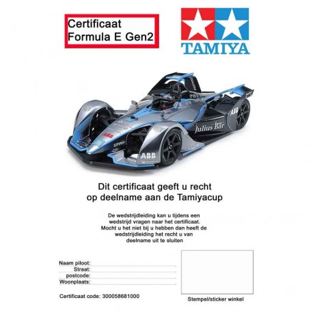 TC-01 Chassis 1/10 Formula E Gen2 met certificaat