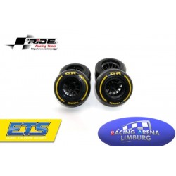 Ride F1 Front Rubber Slick Tires GR Compound 61mm Preglued Asphalt