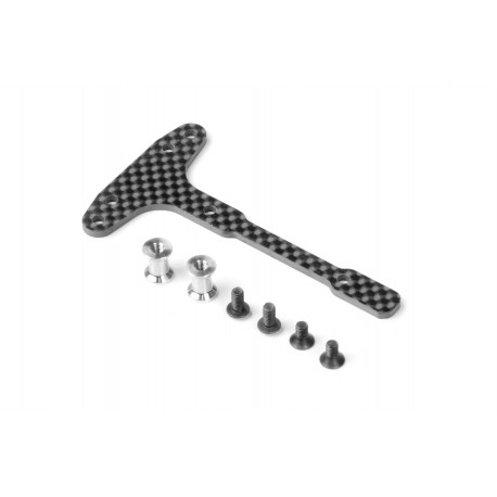 GRAPHITE CHASSIS T-BRACE - FRONT - SET