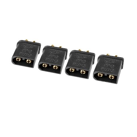 Team Corally - TC PRO Connector 3.5mm - Gold Plated Connectors - Reverse polarity protection - Female - 4 Pcs