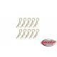 Team Corally - Body Clips 45° Bent - Small - Gold - 10 pcs