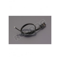 VAMPIRE RACING SERVO EXTENSION WIRE ALL-BLACK 180MM WITH JR-PLUG