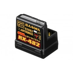Sanwa RX-482 Receiver 2.4GHz FH4, 4-channel, SSR,SSL, integrated a