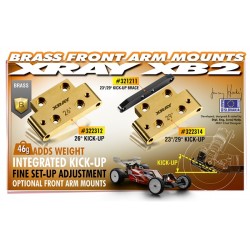 BRASS 46g FRONT LOWER ARM MOUNT 23°/29° KICK-UP