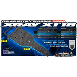 X1'18 GRAPHITE CHASSIS 2.0MM