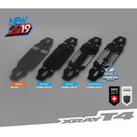 T4'19 ALU EXTRA FLEX CHASSIS 2.0MM - WORLDS EDITION
