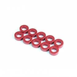 Roche Aluminum Spacer 3x5.5x1mm, Red